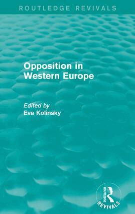 Eva Kolinsky - Opposition in Western Europe, Häftad