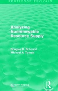 bokomslag Analyzing Nonrenewable Resource Supply