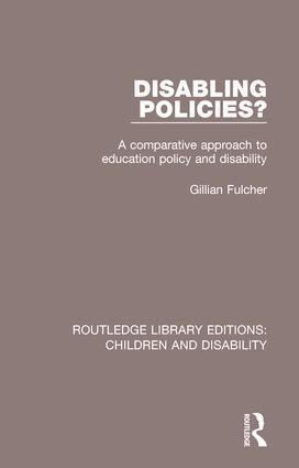 Gillian Fulcher - Disabling Policies?, Inbunden