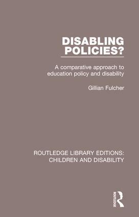 Gillian Fulcher - Disabling Policies?, Häftad