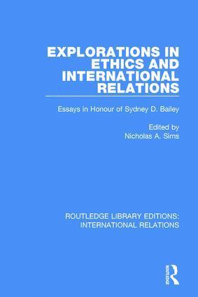 Nicholas A Sims, Nicholas A. Sims - Explorations in Ethics and International Relations, Häftad