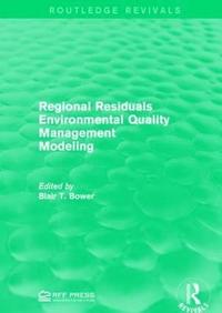 bokomslag Regional Residuals Environmental Quality Management Modeling