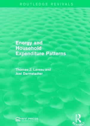 Thomas J. Lareau, Joel Darmstadter - Energy and Household Expenditure Patterns, Inbunden