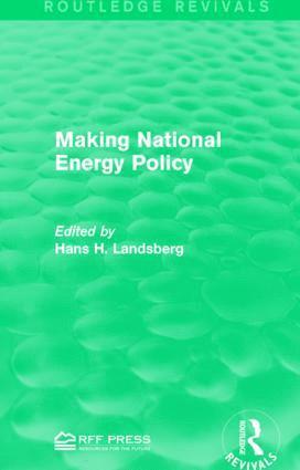 Making National Energy Policy 1