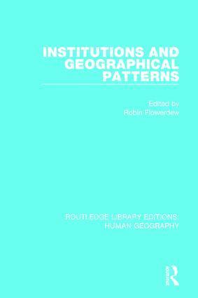 Institutions and Geographical Patterns 1