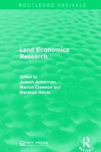 bokomslag Land Economics Research