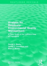 bokomslag Analysis for Residuals-Environmental Quality Management