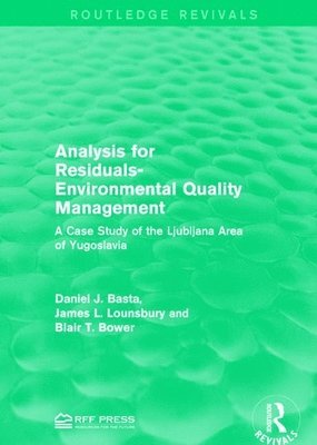 bokomslag Analysis for Residuals-Environmental Quality Management