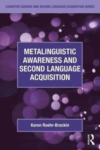 bokomslag Metalinguistic Awareness and Second Language Acquisition
