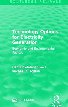 Technology Options for Electricity Generation 1