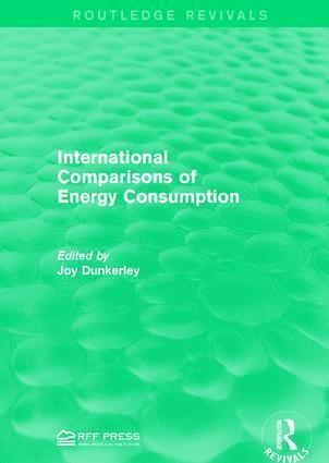 Joy Dunkerley - International Comparisons of Energy Consumption, Häftad