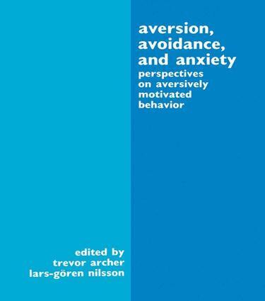Trevor Archer, Lars-Goran Nilsson - Aversion, Avoidance, and Anxiety, Häftad