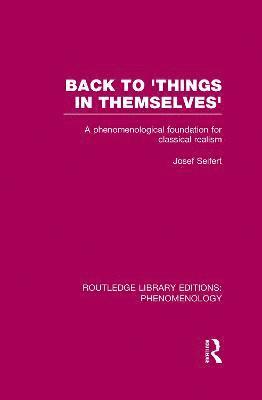 Back to 'Things in Themselves'