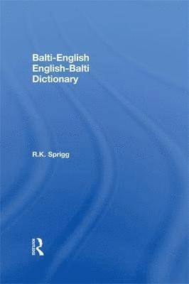 bokomslag Balti-English / English-Balti Dictionary