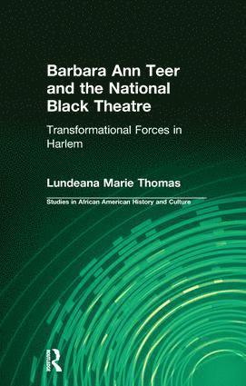 bokomslag Barbara Ann Teer and the National Black Theatre