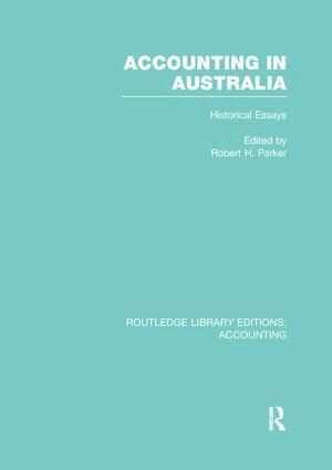Robert Parker - Accounting in Australia (RLE Accounting), Häftad