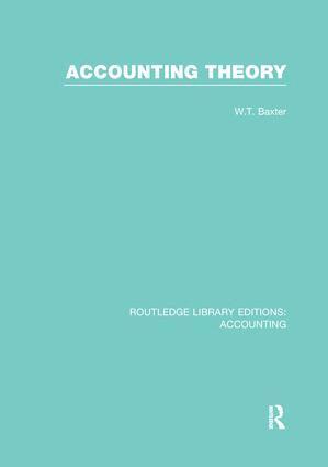 William Baxter - Accounting Theory, Häftad