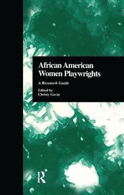 bokomslag African American Women Playwrights