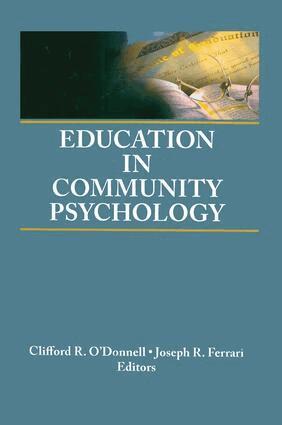 Joseph R Ferrari, Clifford R O'Donnell - Education in Community Psychology, Häftad