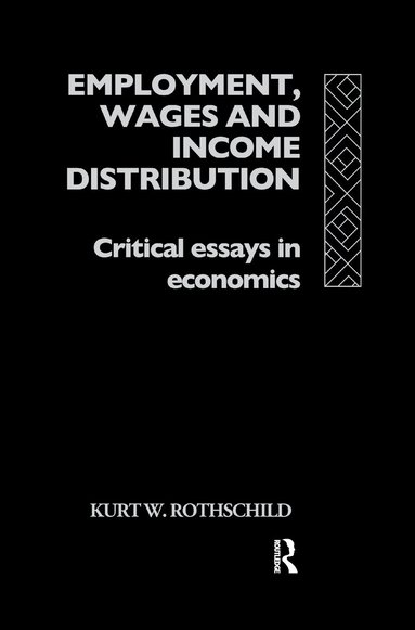 bokomslag Employment, Wages and Income Distribution