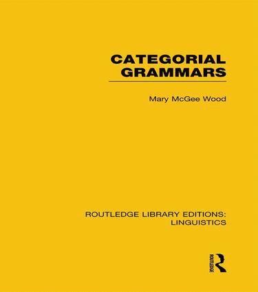 bokomslag Categorial Grammars
