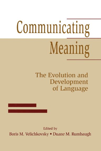 bokomslag Communicating Meaning