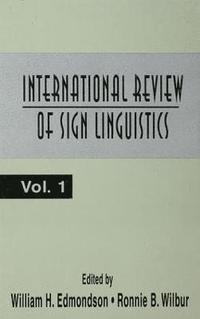 bokomslag International Review of Sign Linguistics