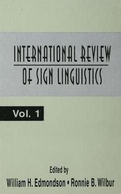 International Review of Sign Linguistics 1