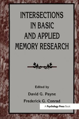 bokomslag Intersections in Basic and Applied Memory Research