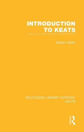 William Walsh - Introduction to Keats, Häftad