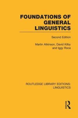 bokomslag Foundations of General Linguistics