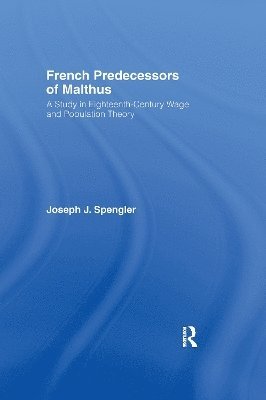 French Predecessors of Malthus 1