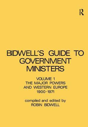 bokomslag Guide to Government Ministers