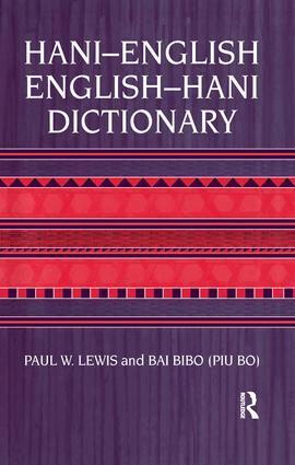 Paul W. Lewis, Bai Bibo - Hani-English - English-Hani Dictionary, Häftad