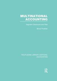 bokomslag Multinational Accounting (RLE Accounting)