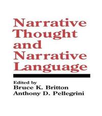 bokomslag Narrative Thought and Narrative Language