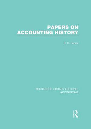 Robert Parker - Papers on Accounting History (RLE Accounting), Häftad