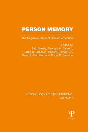 bokomslag Person Memory (PLE: Memory)