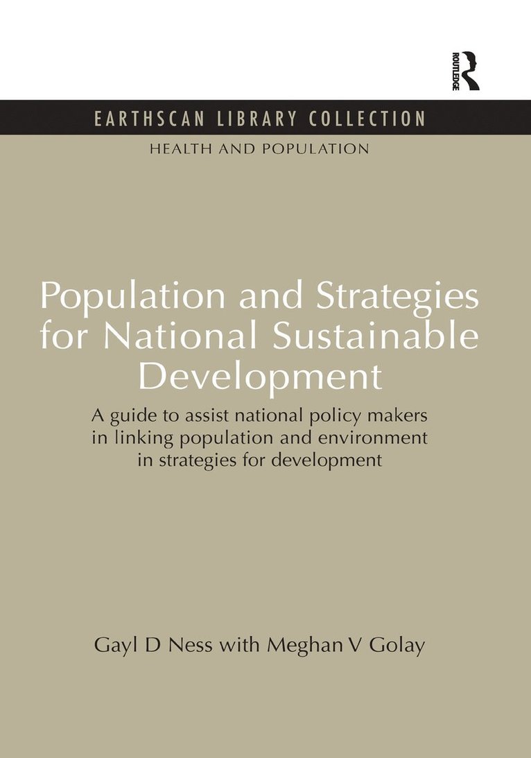 Population and Strategies for National Sustainable Development 1