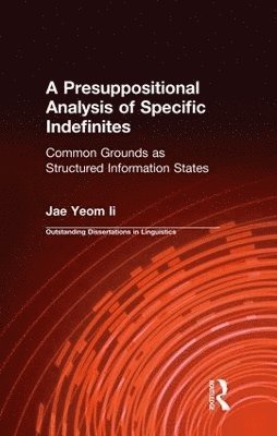 A Presuppositional Analysis of Specific Indefinites 1