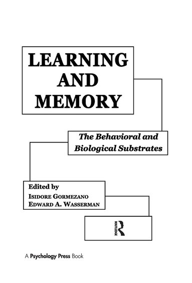 Isidore Gormezano, Edward A. Wasserman - Learning and Memory, Häftad