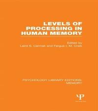 bokomslag Levels of Processing in Human Memory (PLE: Memory)