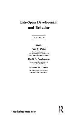 Paul B. Baltes, David L. Featherman, Richard M. Lerner - Life-Span Development and Behavior, Häftad