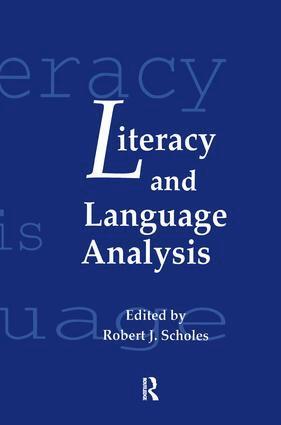 Robert J. Scholes - Literacy and Language Analysis, Häftad
