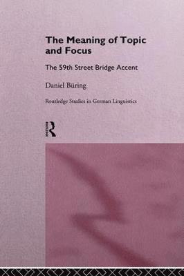 bokomslag Meaning of Topic and Focus