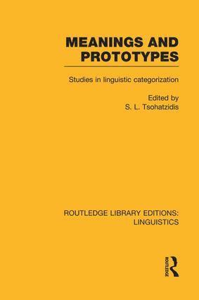 bokomslag Meanings and Prototypes (RLE Linguistics B: Grammar)