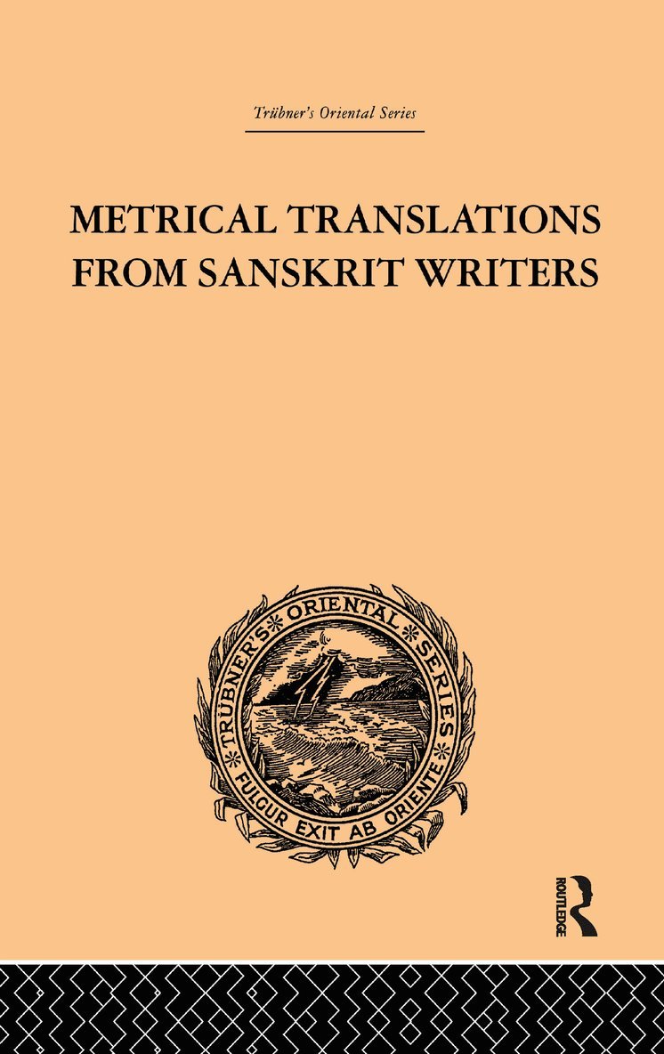 J. Muir - Metrical Translations from Sanskrit Writers, Häftad