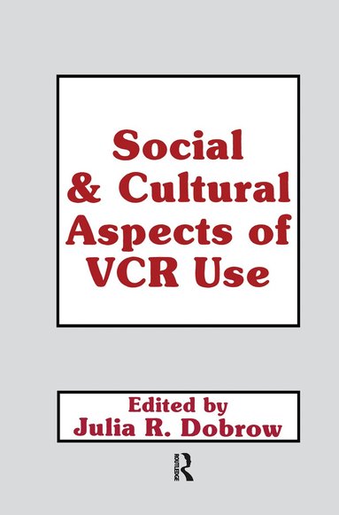 bokomslag Social and Cultural Aspects of Vcr Use