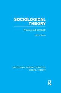 bokomslag Sociological Theory (RLE Social Theory)