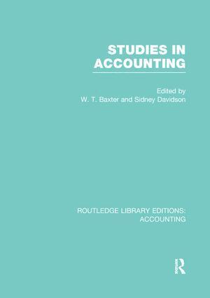 William Baxter, Sidney Davidson - Studies in Accounting, Häftad